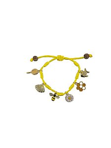 Pulseira 7 Nós Amarela De Oxum Banhado
