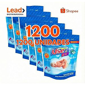 Kit 1200 Lenços Umedecidos Use It - Com Aloe Vera Sem Álcool Etílico Sem Parabenos - Envio Imediato