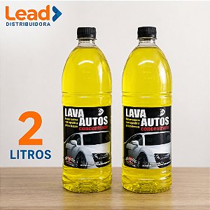 Kit 2 Unidades Lava Autos Mil Milhas 1L Brilho intenso e proteção duradoura para carros e motos