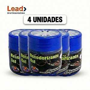 Kit 4 Unidades Gel Aromatizante Automotivo 60g Mil Milhas – Perfuma o Ambiente, Longa Duração e Envio Imediato