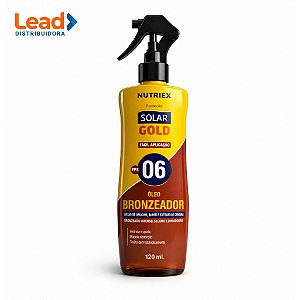 Óleo Bronzeador Solar Gold Nutriex 120 ml – bronzeado intenso, hidratação profunda - Envio Imediato