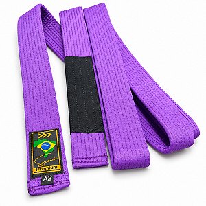 Faixa Jiu Jitsu Sequência Premium 9 Costuras Reforçadas 100% Algodão Infantil (M0 ao M4)