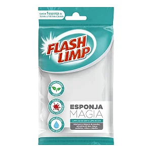 Esponja Mágica Flash Limp 1x1 para Limpeza