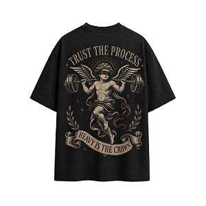 TRUST THE PROCESS — Oversized Heavyweight Black