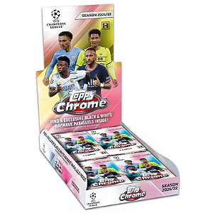 [Break X] 2021-22 Topps Chrome UEFA Champions League - 1x Hobby Box - 1 autógrafo - escolha seu time/jogador