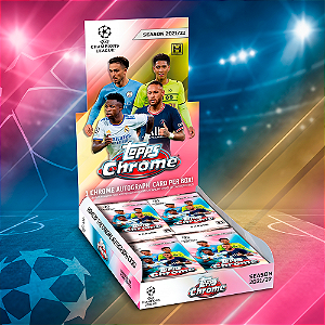[BREAK 53] 2021-22 Topps Chrome UEFA Champions League - 1x Hobby Box - 1 autógrafo - escolha seu time/jogador