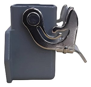Base Tomada Carcaca 4 Vias Femea Painel C/ 1 Engate 90 Graus