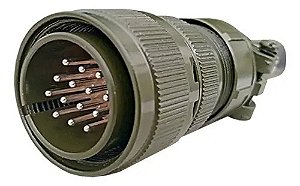 Conector 14 Pinos Cabo Macho 28mm Compativel C/ Cea