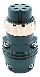 Conector Cabo 24mm 6 Vias Para Maquina De Solda