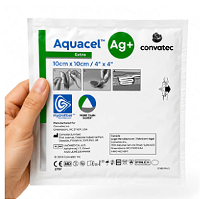 Curativo Aquacel AG + Extra 10cm x 10cm Unidade - Convatec