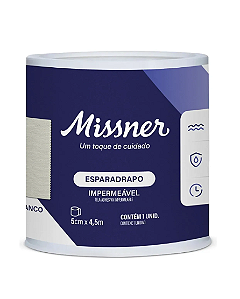 Esparadrapo Impermeável 5cm x 4,5m Branco - Missner