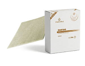 Curativo de Alginato de Cálcio e Sódio Kangli Sorb 10x10cm C/10 Uni - VitaMedical