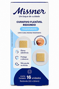 Curativo Flexível Redondo CX C/ 16 Uni - Missner