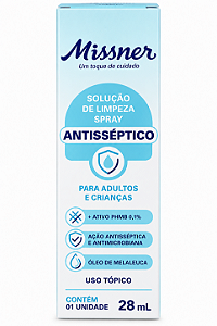 Solução de Limpeza Spray Antisséptico 28ml - Missner