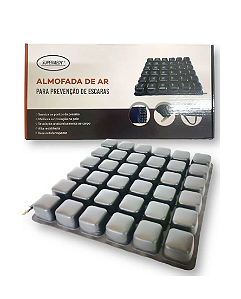 Almofada de Células de Ar Air Basic Antiescaras Preta - Supermedy
