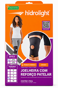 Joelheira com Reforço Patelar Suporte e Proteção para o Joelho - Hidrolight