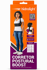 Corretor Postural Boost Ajustável e Unissex - Hidrolight