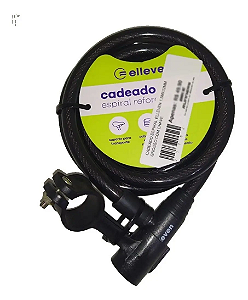 Cadeado Elleven Espiral Grosso Reforçado 1,5M X 12Mm