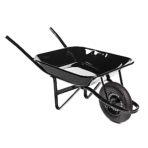 CARRINHO DE MÃO PRETO (PNEU C/CÂMARA 60LTS) - METALPAMA