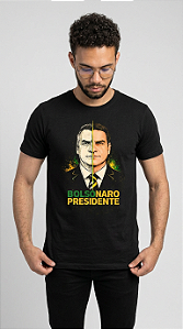 Camiseta Bolsonaro Presidente – Retrato Dividido