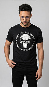 Camiseta Caveira Tática – Deus Julgará Meus Inimigos