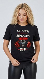 Camiseta Feminina Estampa Removida pelo STF