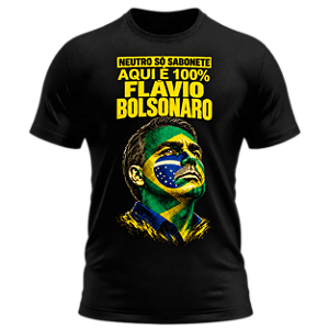 Camiseta Neutro Só Sabonete – 100% Flávio Bolsonaro