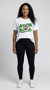 Camiseta Feminina Acorda, Brasil