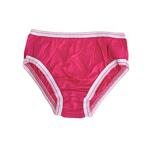 Calcinhas Infantis Menina Algodão Conforto Lisas - REF 14