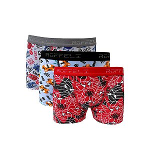Cuecas Boxer Infantil Cotton Estampadas - REF 44-1