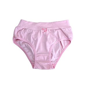 Calcinha Infantil Menina Com Cós Confortável Cotton Lisas - REF 62