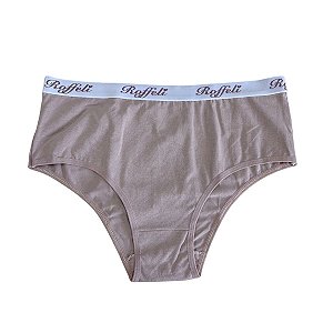 Calcinhas Cintura Alta Feminina Cotton Adulta Lisas - REF 70