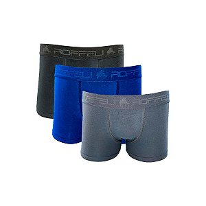 Cuecas Boxer Lisa Adulto Masculina Cotton - REF 134