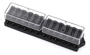 Caixa Porta Fusível Lamina 12 Vias Universal Para Adaptação