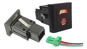 Botao Amarok Barra De Led Console Central Lado Esquerdo