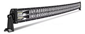 Barra Led 130cm Farol Milha Teto Off Road Maquina Curvada