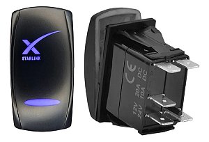 Botão Interruptor Adaptação On Off Starlink Led Varias Cores Led Azul