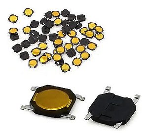 100 Pçs Botão Chave Toque Telecomando 4x4x0,8mm Vw G6 - Ford