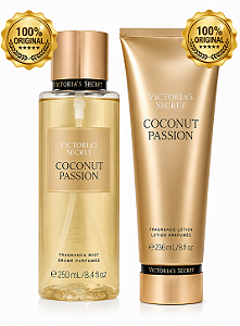 Kit Victoria’s Secret Coconut Passion Hidratante 236ml e Body Splash 250ml Coconut Passion