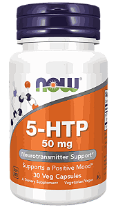 5-HTP 50mg, 30 capsulas, Now Foods