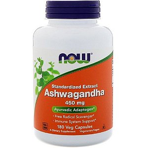 Ashwagandha Ginseng Indiano 450mg Now Foods 180vcaps