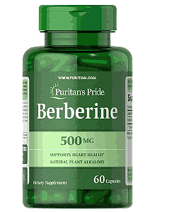 Berberina 500mg, 60 Cápsulas, Puritan's Pride
