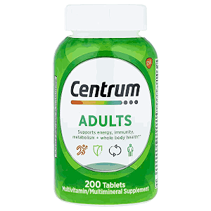 Centrum Adults, 200 Comprimidos, Importado
