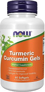 Curcumina de Curcuma 475mg, Articulações, Inflamação e Qualidade de Vida, 60 Cápsulas, Now Foods