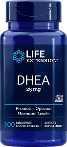 DHEA 25mg - 100 Sublingual - Life Extension