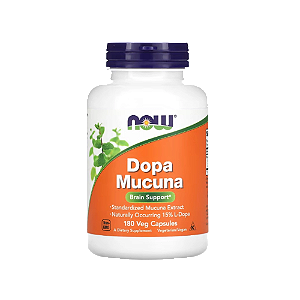 Dopa Mucuna, Aumenta Foco, Motivação e Energia, Suporte ao Bem-Estar, Cápsulas, Now