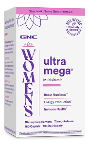 GNC Womens Ultra Mega 180 Tabs Multivitamínico Para Mulheres