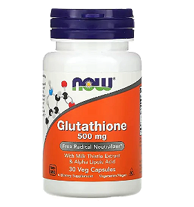 Glutationa 500mg, 30 Cápsulas, Now