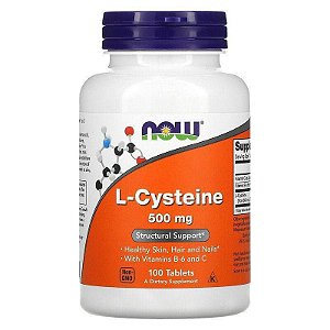 L-Cisteína, 500 mg, 100 Comprimidos, Now Foods