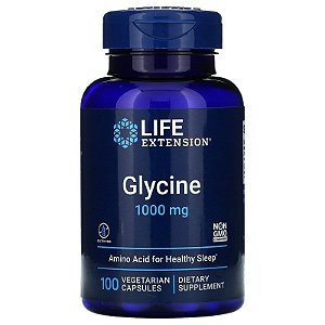 Life Extension Glycine | 1000 mg, 100 vegetarian capsules